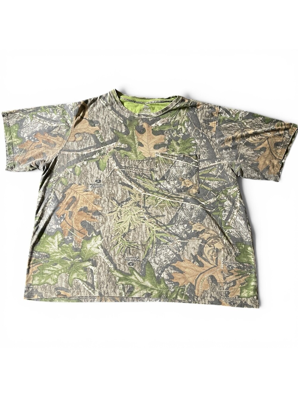 Mossy Oak Camo T-Shirt Pocket Tee Size Mens 2XL
